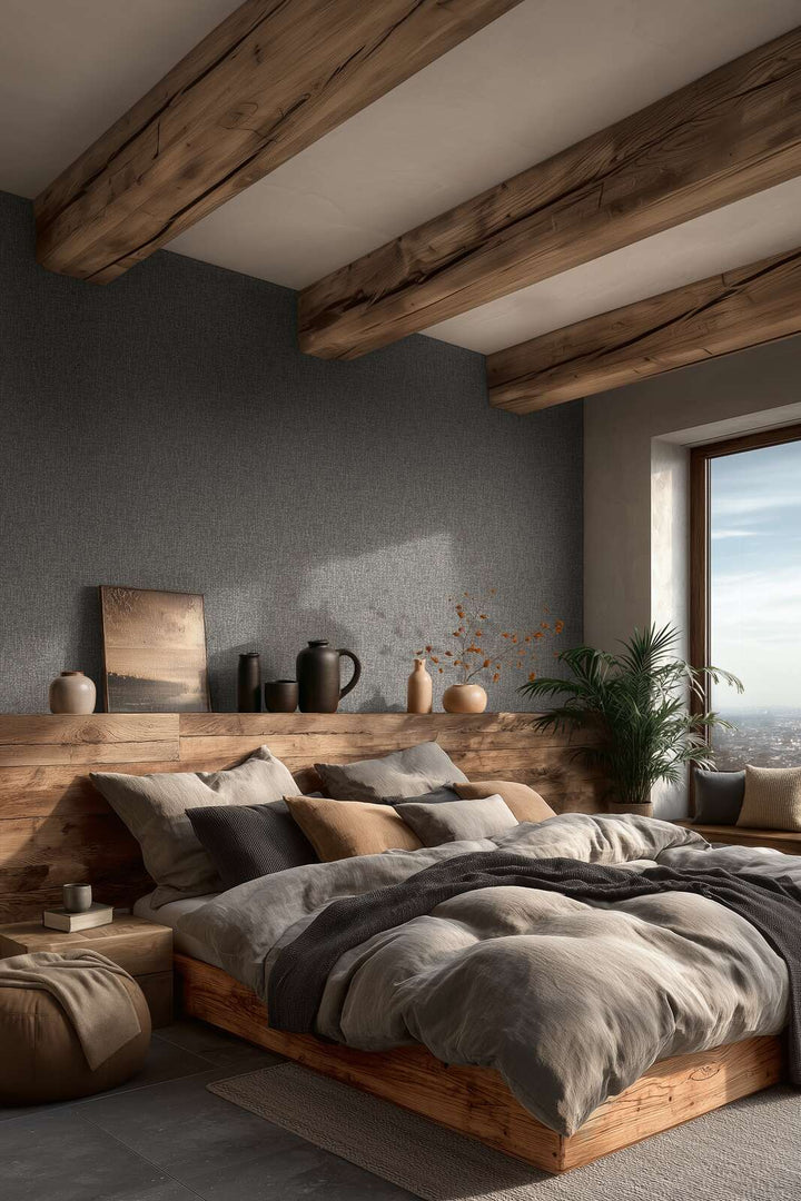 Teksturētas tapetes - tekstūra, kas atgādina audumu, pelēkas - 3011125 AS Creation