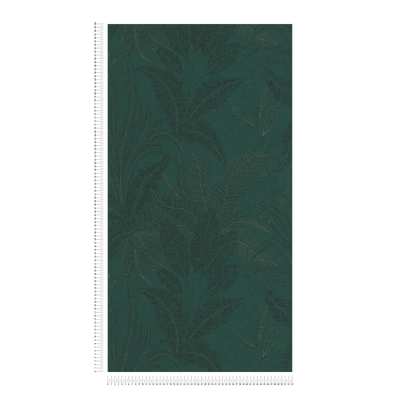 Tropical wallpaper with leaf pattern in dark green, 1406377 AS Creation