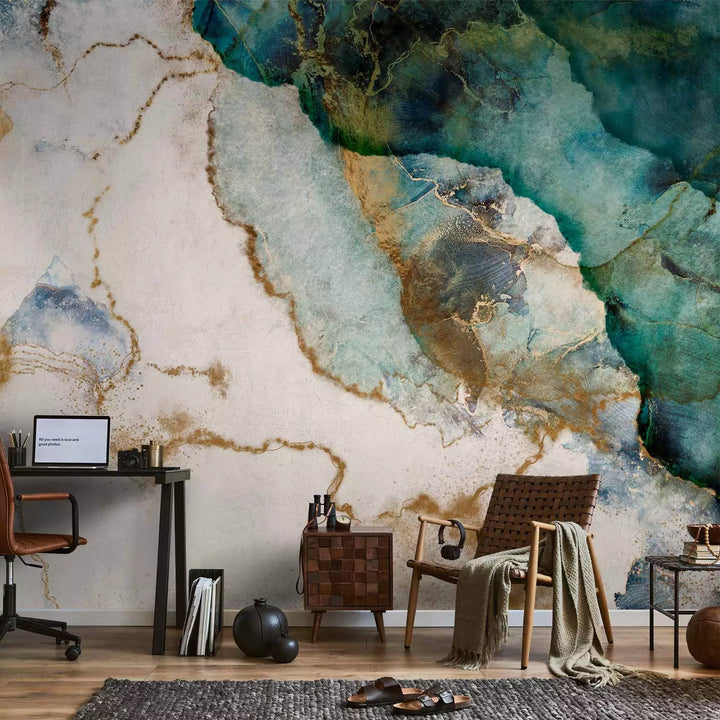 Фотообои с абстрактным фоном - Бирюзовая меланхолия, 142953