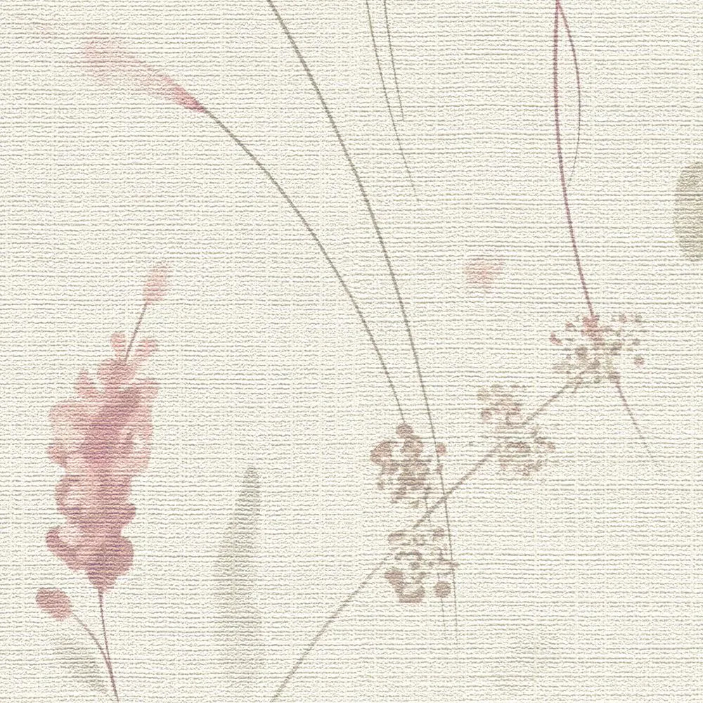 Vides draudzīgas tapetes ar ziediem un zāli, ar matētu apdari, 3012227 AS Creation