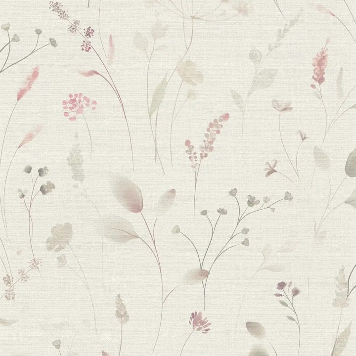 Vides draudzīgas tapetes ar ziediem un zāli, ar matētu apdari, 3012227 AS Creation