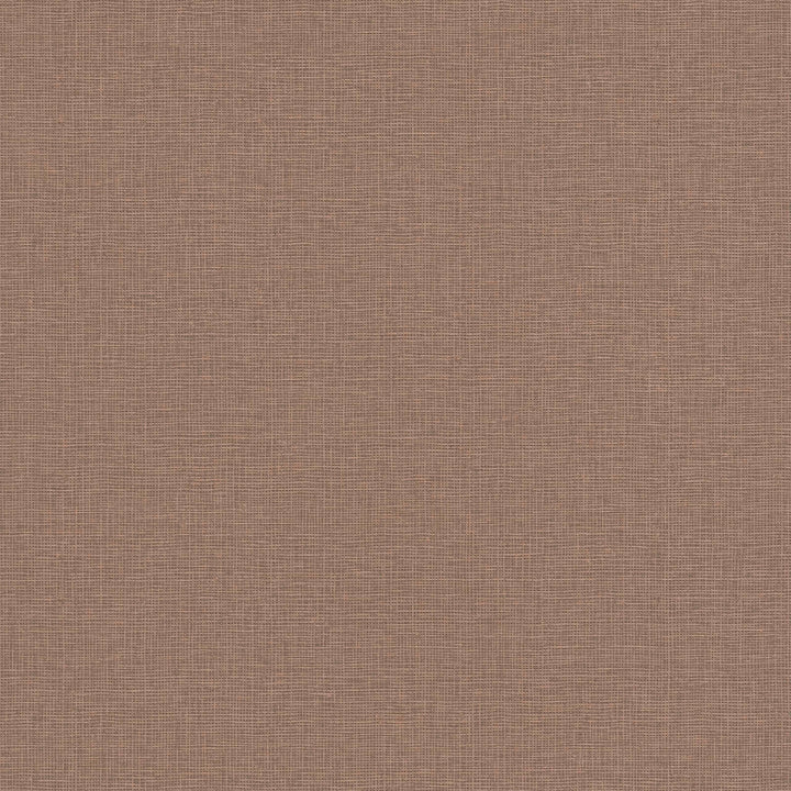 Vienkrāsainas flizelīna tapetes ar lina tekstūru: brūnā krāsā, 389027 AS Creation