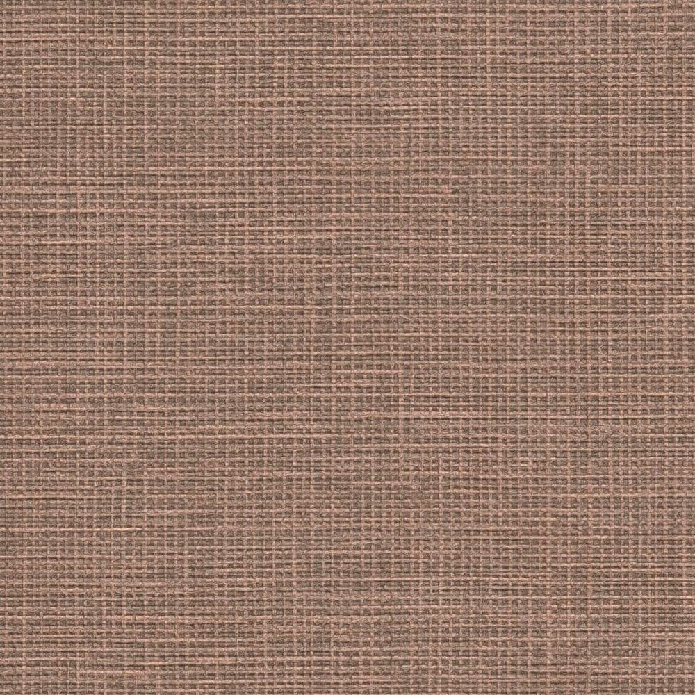 Vienkrāsainas flizelīna tapetes ar lina tekstūru: brūnā krāsā, 389027 AS Creation