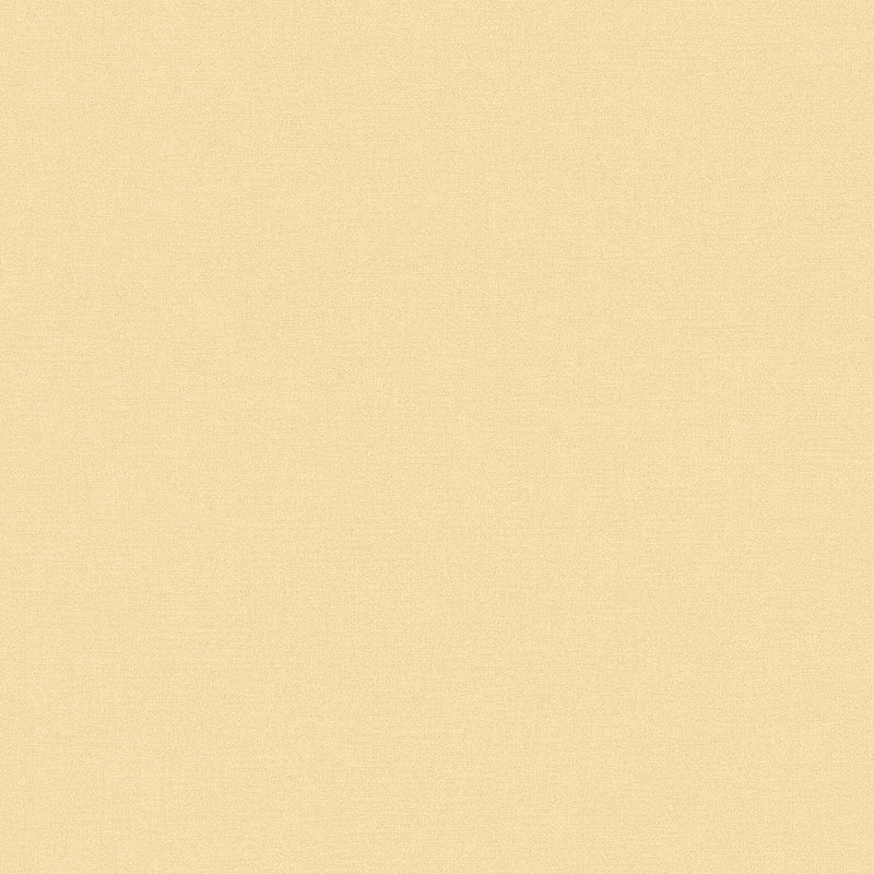 Monochrome matt textured wallpaper in yellow, 1376733 AS Creation