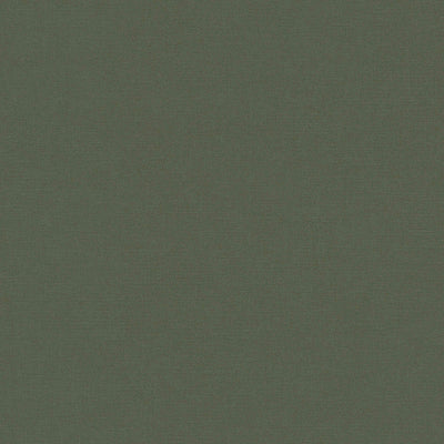 Однотонные матовые фактурные обои темно-зеленого цвета, 1376727 AS Creation
