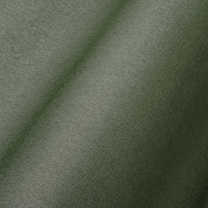 Однотонные матовые фактурные обои темно-зеленого цвета, 1376727 AS Creation