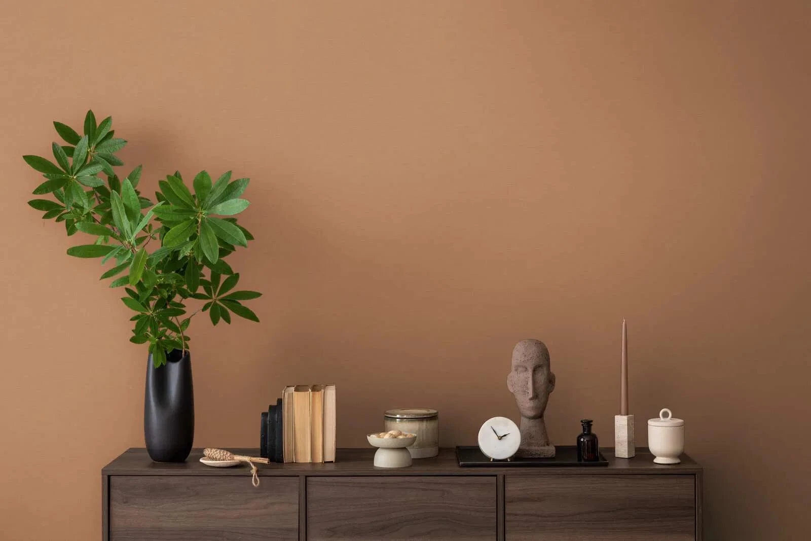 Vienkrāsainas matētas tapetes brūnos toņos, matētas - 1373474 AS Creation