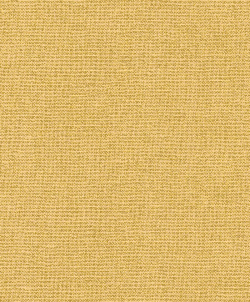 Vienkrāsainas matētas tapetes RASCH, dzeltenā krāsā, 1141603 RASCH