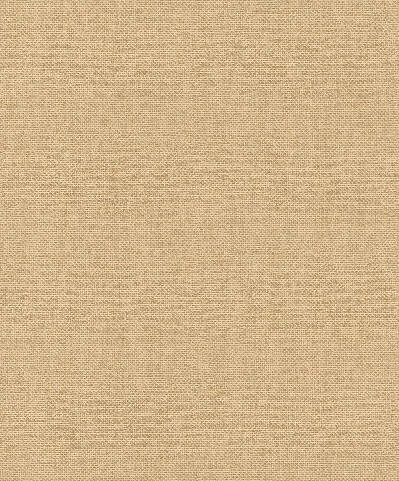 Monochrome matt wallpaper RASCH, yellow-brown, 1141553 RASCH