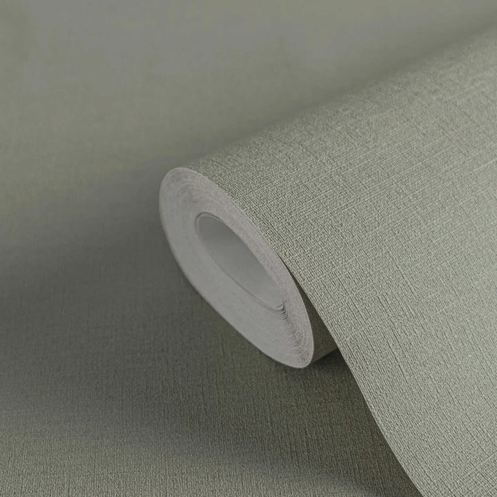 Vienkrāsainas matētas tapetes viesistabai zaļos toņos - 1373500 AS Creation