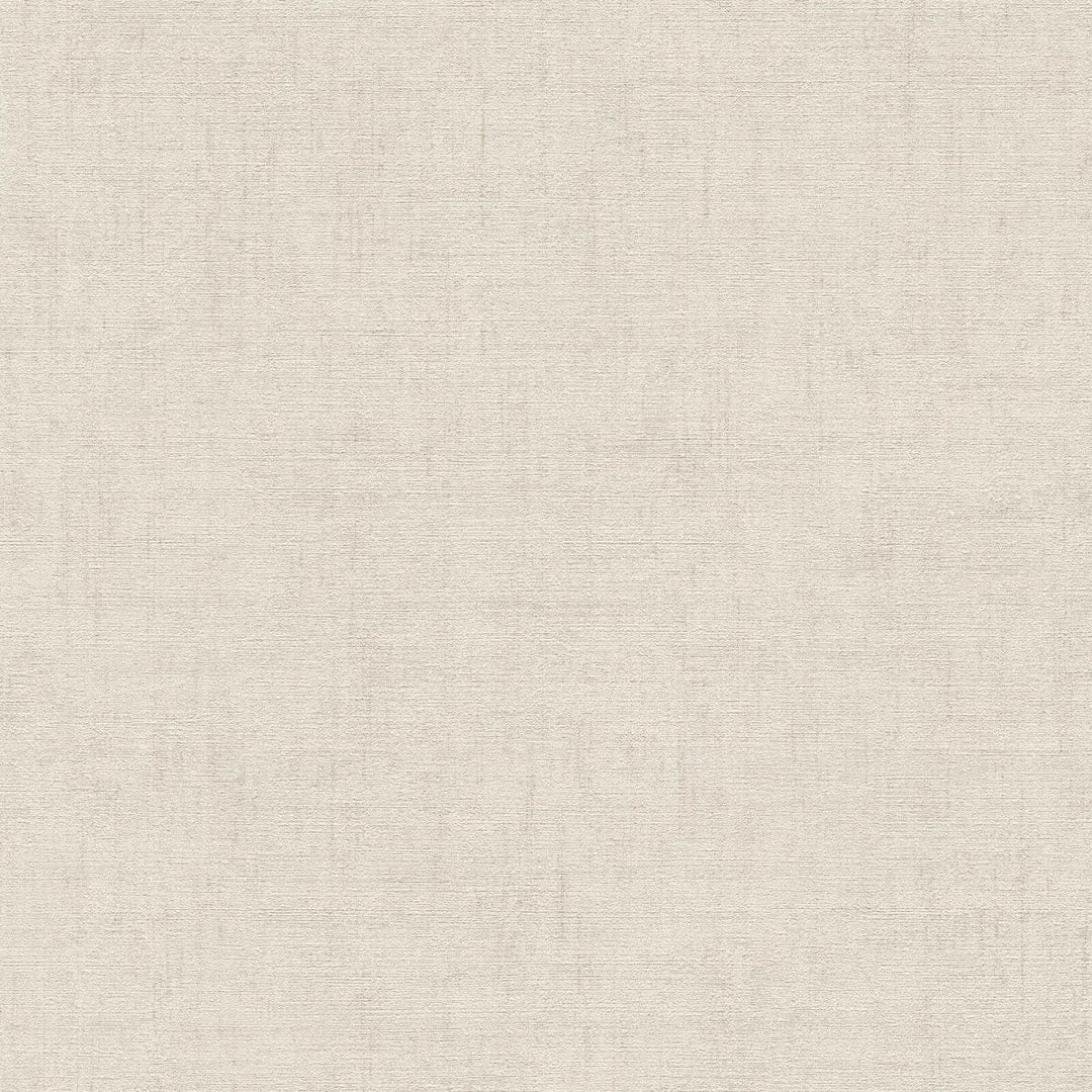 Vienkrāsainas tapetes ar dabisku lina tekstūru | krēmkrasā - 3007652 AS Creation