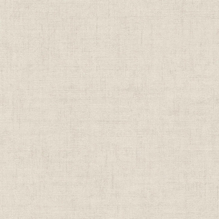 Vienkrāsainas tapetes ar dabisku lina tekstūru | krēmkrasā - 3007652 AS Creation