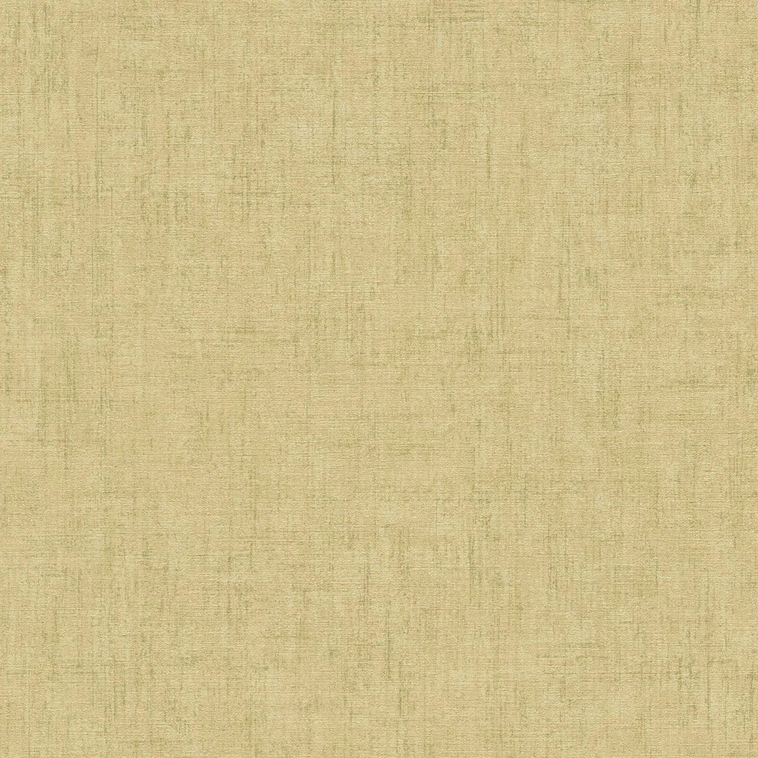 Vienkrāsainas Tapetes ar dabisku lina tekstūru | Zaļgandzeltena AS Creation