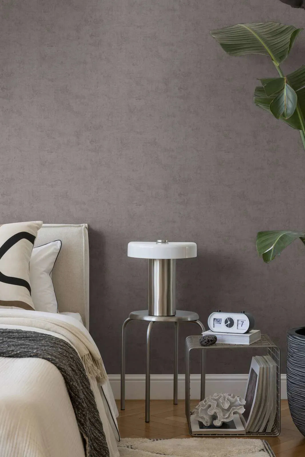 Tapetes ar elegantu faktūru un matētu apdari - tumši pelēkas - 3011745 AS Creation