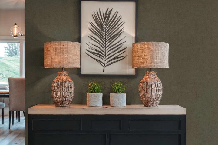 Vienkrāsainas neaustas tapetes ar vieglu tekstūru | tumši brūna AS Creation