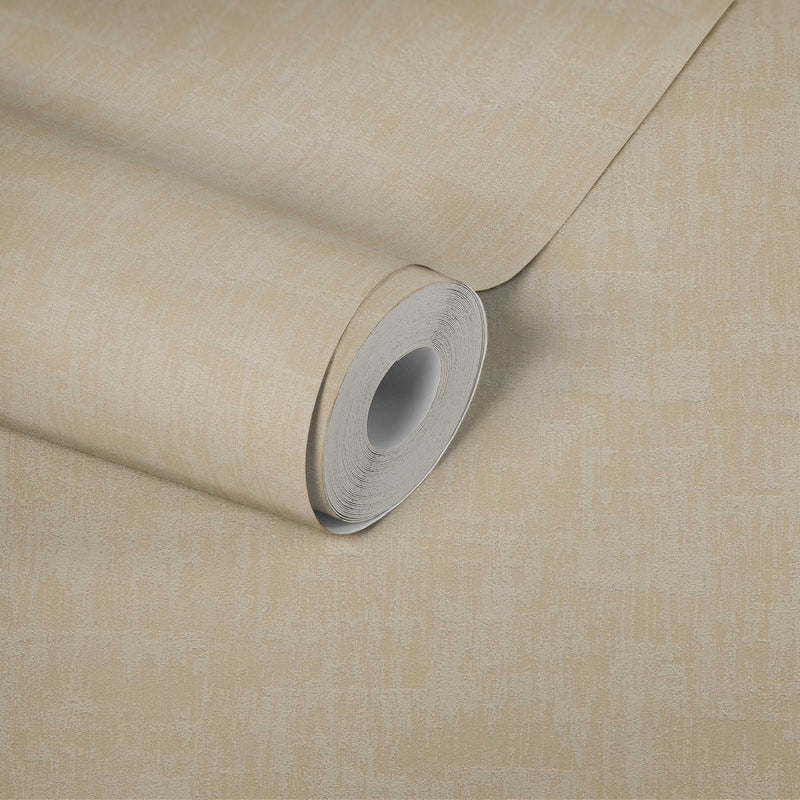 Yksivärinen tapetti abstraktilla tekstuurilla: beige, taupe, 1403431 AS Creation