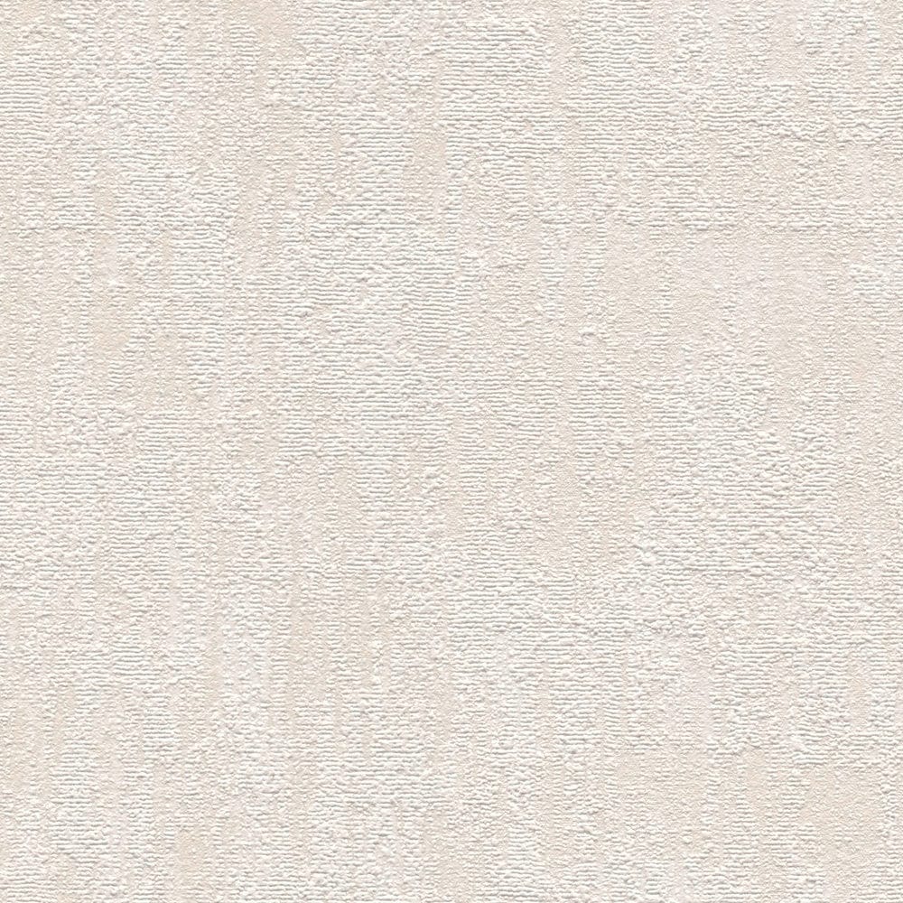 Vienkrāsainas tapetes ar abstrakta tekstūru: krēmkrāsā, 395038 AS Creation