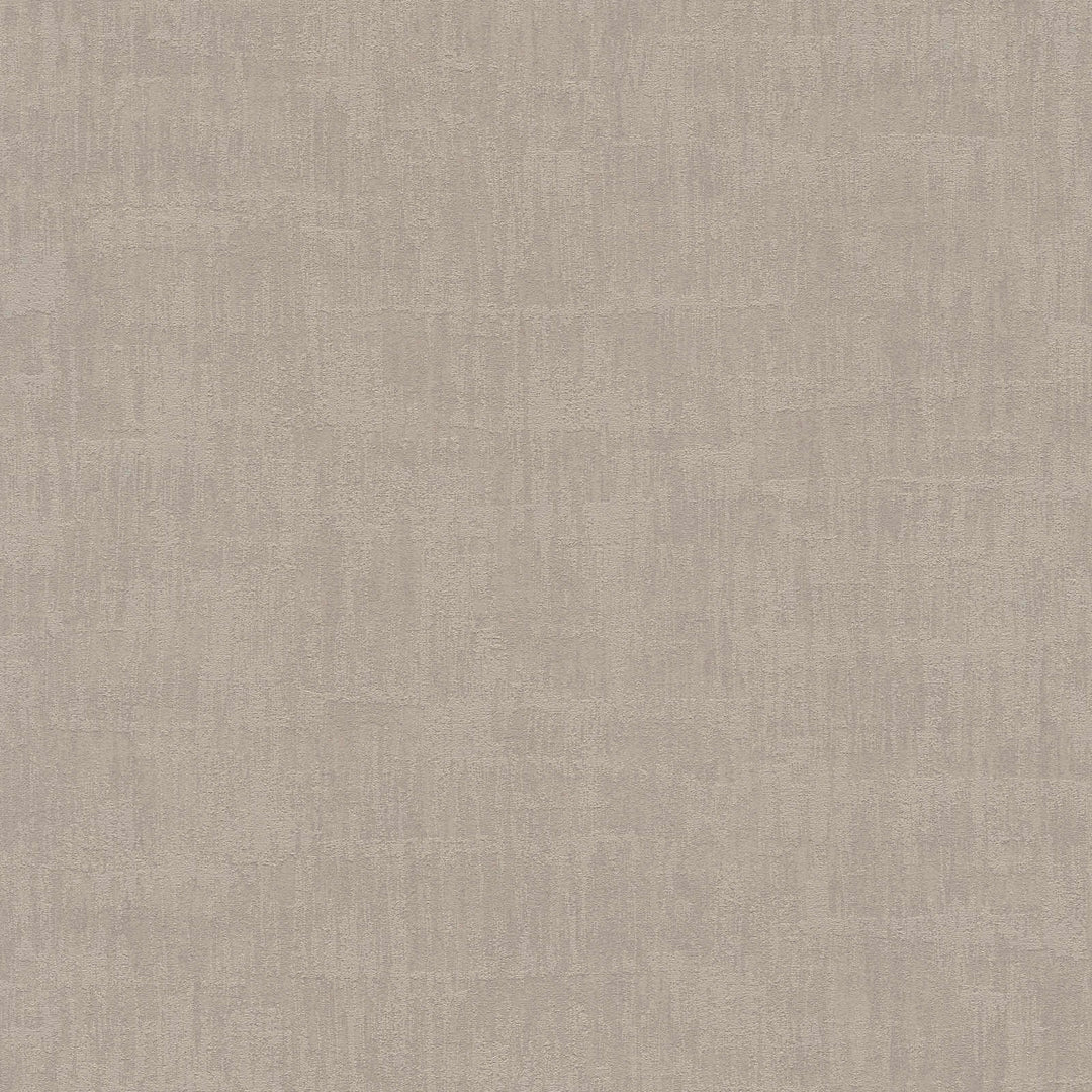 Vienkrāsainas tapetes ar abstrakta tekstūru: silti pelēkā, 395032 AS Creation