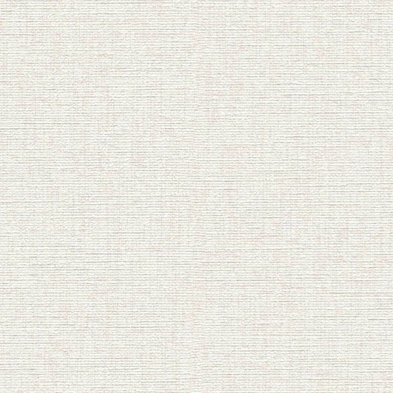 Plain wallpapers with fabric structure: white, 1400473 AS Creation