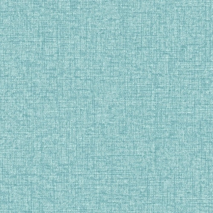 Vienkrāsainas tapetes ar auduma struktūru: tirkīzā krāsā, 393535 AS Creation