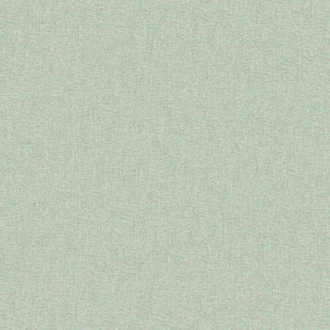 Vienkrāsainas tapetes ar auduma struktūru: zaļā krāsā, 393536 AS Creation