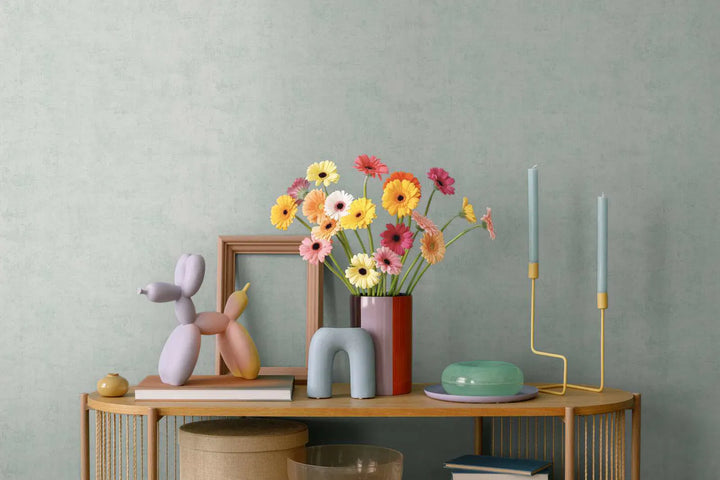 Tapetes ar elegantu faktūru un matētu apdari - gaiši zilas - 3011751 AS Creation