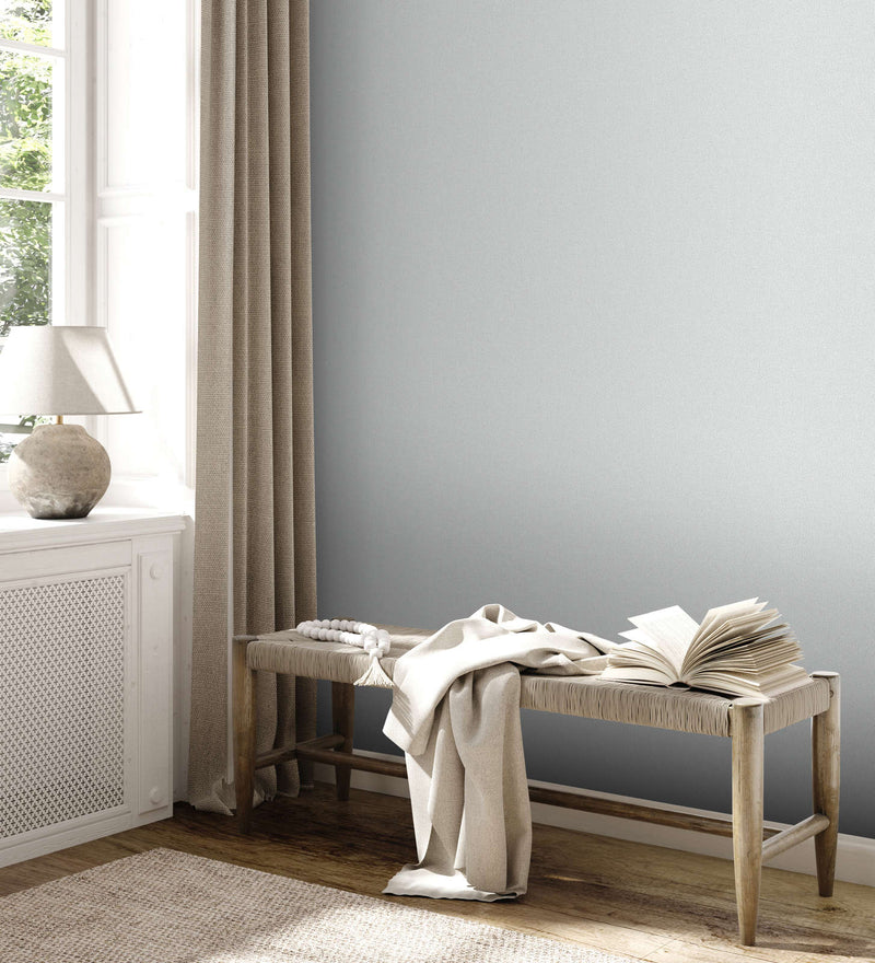 Plain wallpapers with linen look: light grey, 1372375 AS Creation