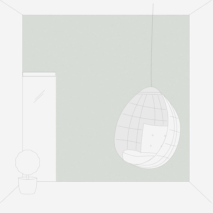 Vienkrāsainas tapetes ar lina izskatu: zaļā krāsā, AS 390398 AS Creation