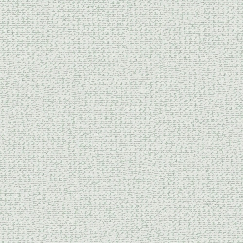Vienkrāsainas tapetes ar lina izskatu: zaļā krāsā, AS 390398 AS Creation