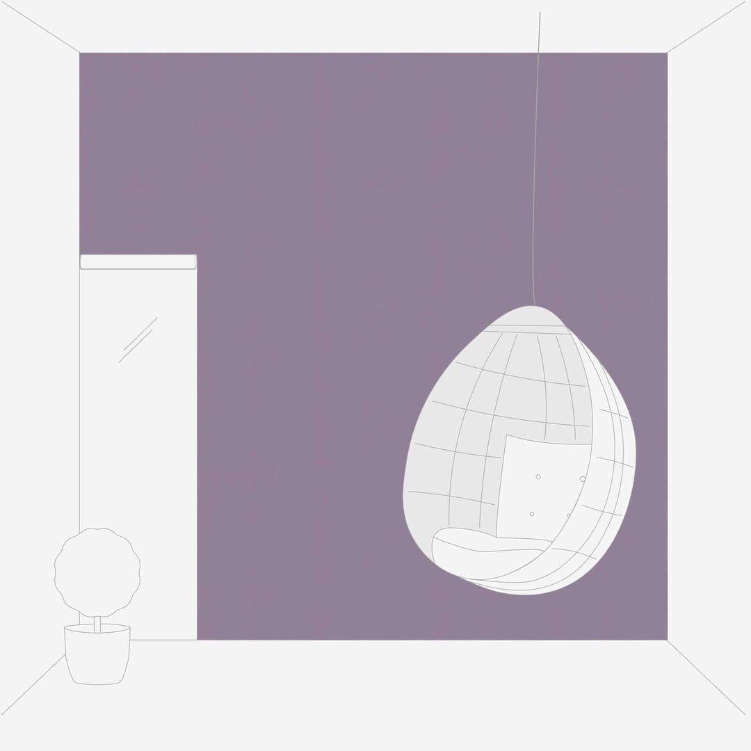 Vienkrāsainas tapetes ar lina tekstūru: violetā krāsā,  389039 AS Creation