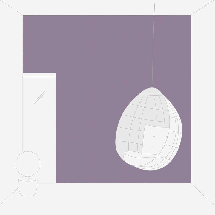 Vienkrāsainas tapetes ar lina tekstūru: violetā krāsā,  389039 AS Creation