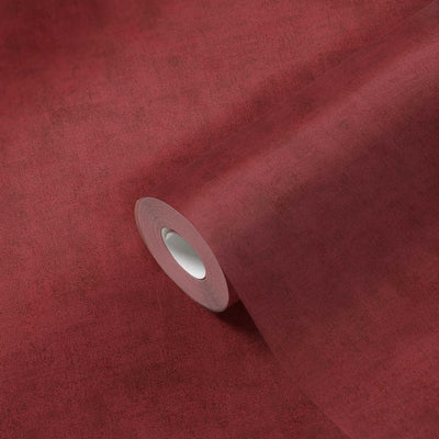 Plain wallpapers with slight texture in red, 1332634 AS Creation