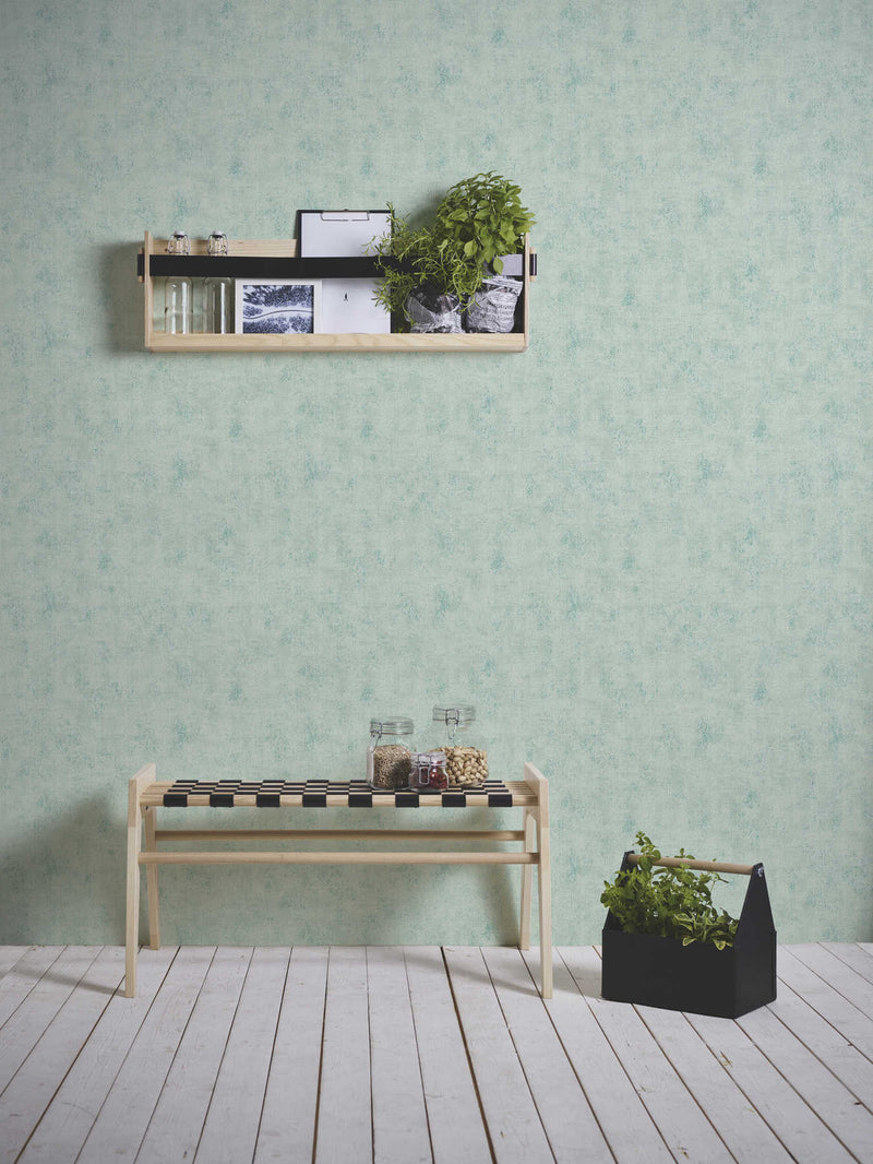 Plain wallpapers with slight texture in shades of green, 1332630 AS Creation