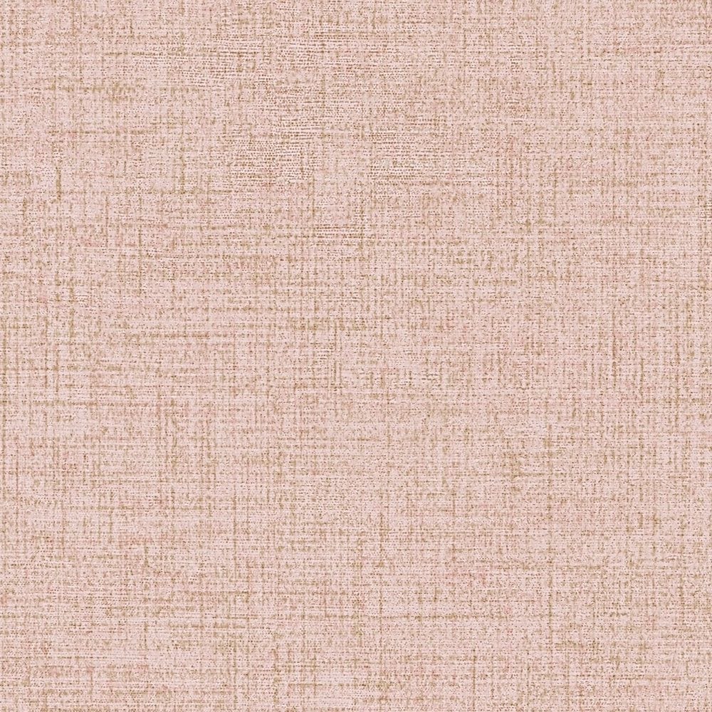 Vienkrāsainas tapetes ar smalka lina izskatu - rozā krāsā AS 374301 AS Creation