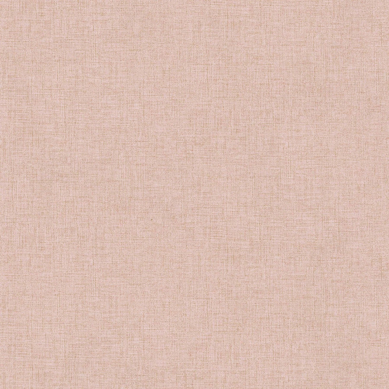 Vienkrāsainas tapetes ar smalka lina izskatu - rozā krāsā AS Creation