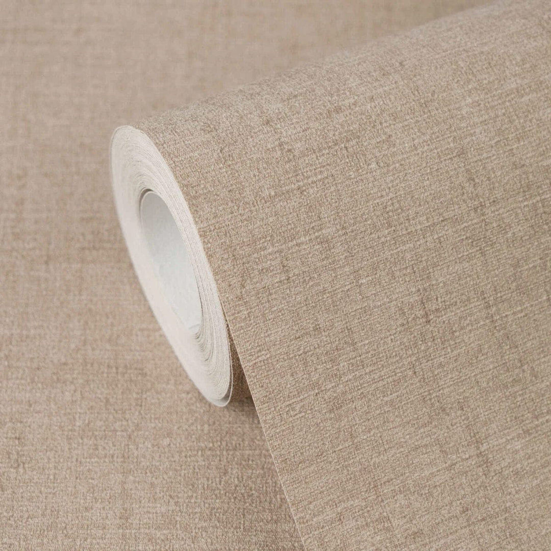 Vienkrāsainas tapetes ar smalku tekstūru un matētu apdari | brūnā AS Creation