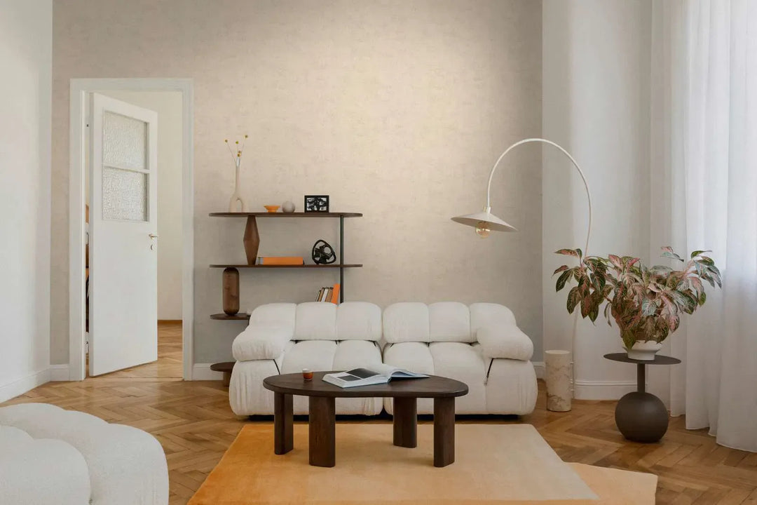 Tapetes ar smalku tekstūru un matētu dizainu - smilškrāsas - 3011765 AS Creation