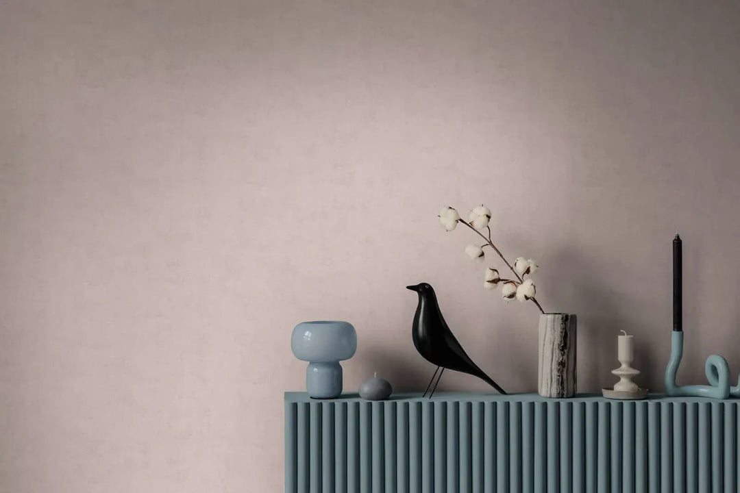 Vienkrāsainas  tapetes ar smalku tekstūru izskatu rozā toņos - 3011747 AS Creation