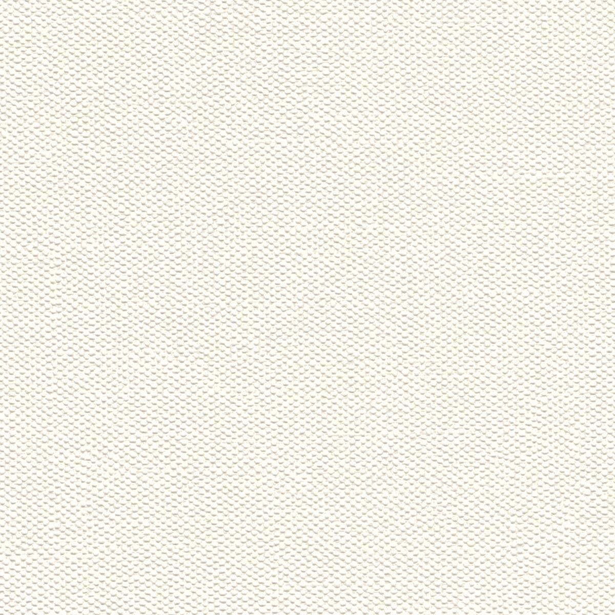 Vienkrāsainas tapetes ar tekstila faktūru baltā krāsā, 633368 RASCH
