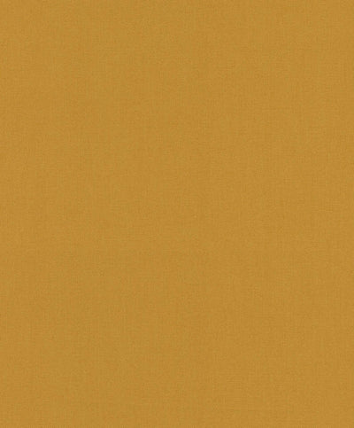 Однотонные обои с текстильной фактурой медово-желтый, 2324501 RASCH