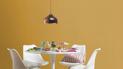 Plain wallpapers with textile texture honey yellow, 2324501 RASCH