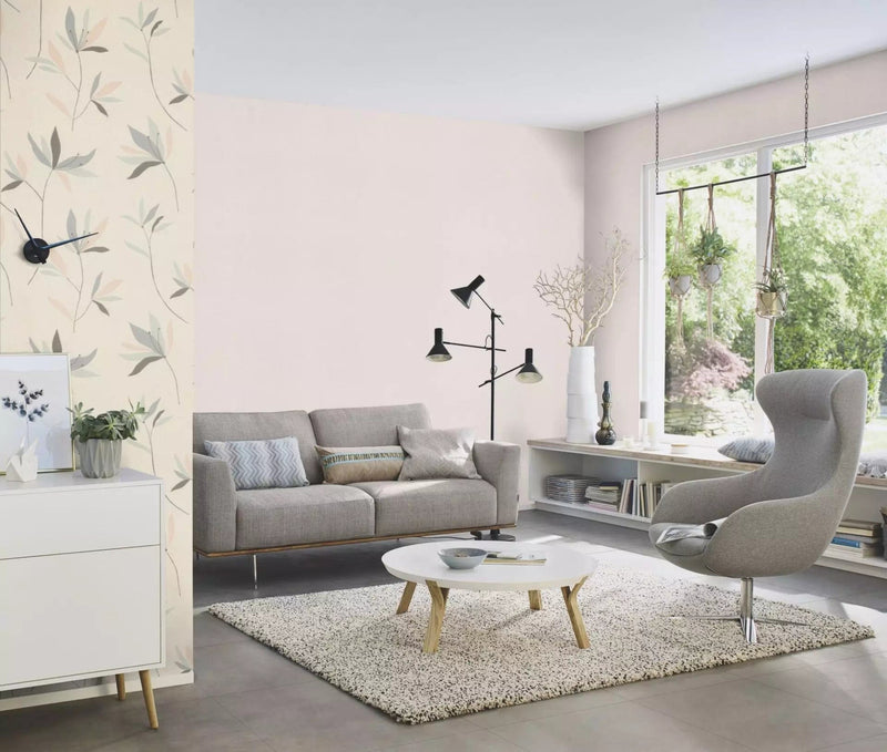 Plain wallpapers with textile texture in shades of pink, 2325644 RASCH