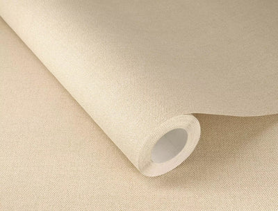 Plain wallpapers with textile texture in beige, 2325531 RASCH