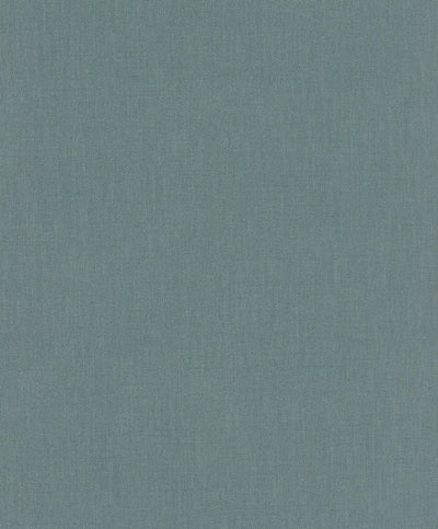 Plain wallpapers with textile texture in turquoise, 2324540 RASCH