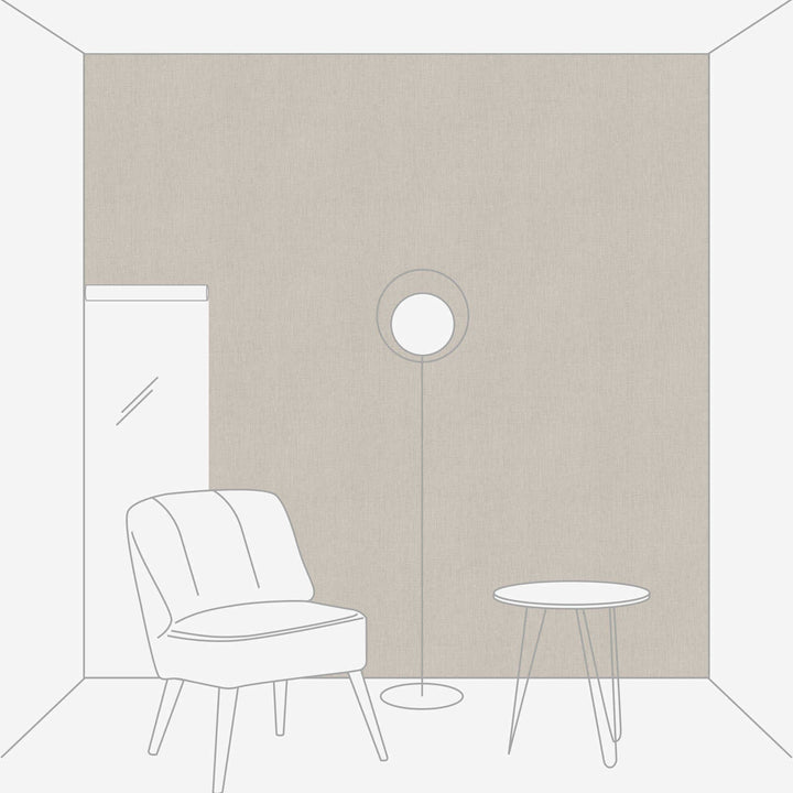 Vienkrāsainas tapetes mājīgam interjeram - bēšā, taupe krāsā, 396514 AS Creation