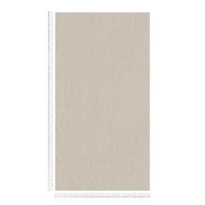 Yksivärinen tapetti tekstiililookilla - beige, taupe, 1406342 AS Creation