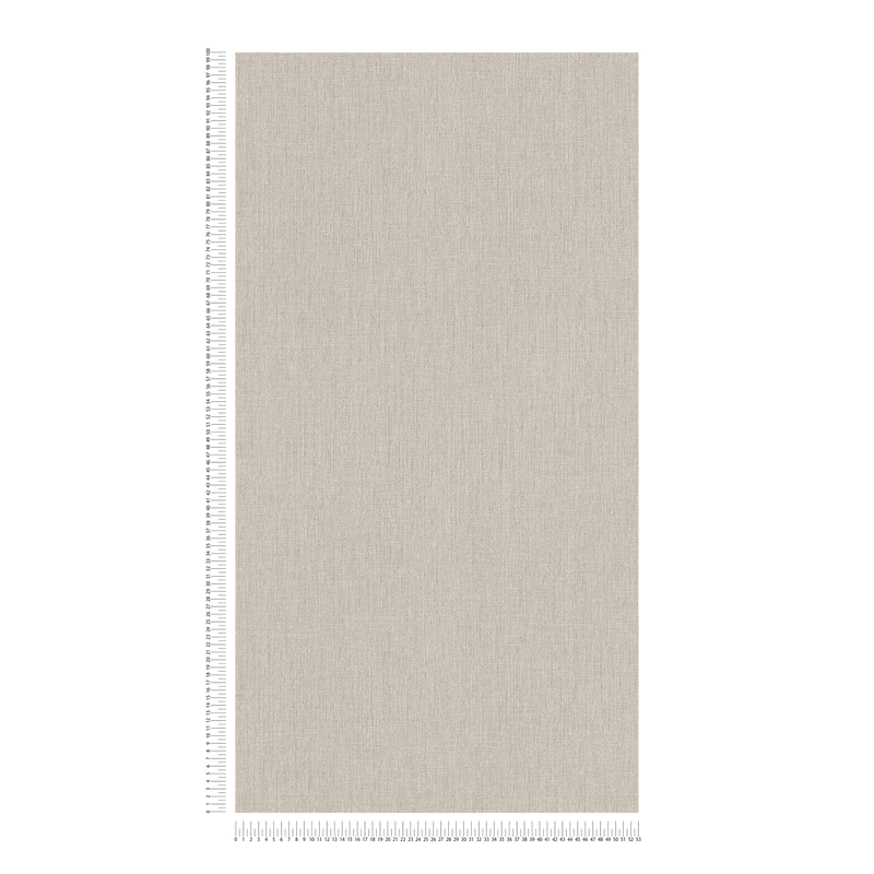 Yksivärinen tapetti tekstiililookilla - beige, taupe, 1406342 AS Creation