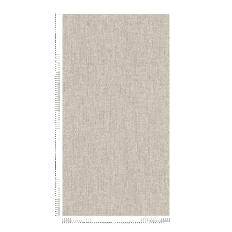 Plain wallpapers with textile look - beige, taupe, 1406342 AS Creation