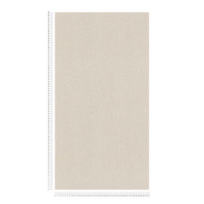 Yksivärinen tapetti tekstiililook - beige, 1406340 AS Creation