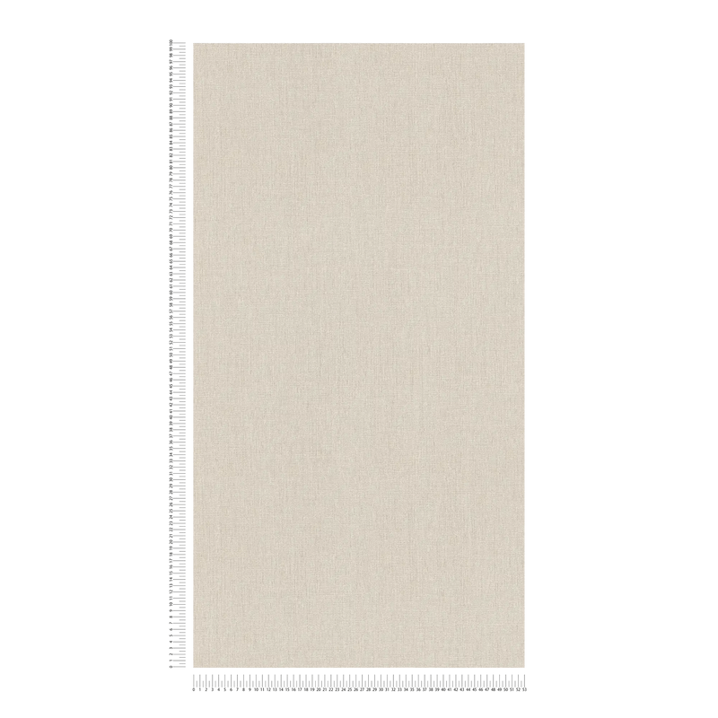 Plain wallpapers with textile look - beige, 1406340 AS Creation